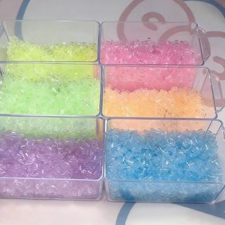 Hạt Perler màu thủy tinh ASDFGER, Hạt Perler thủ công 2,6mm Handmade DIY, Đồ chơi hạt Perler ép nhiệt trong suốt cao