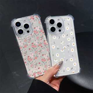 Vỏ Điện Thoại Cây Hoa Cúc Nhiều Màu Sắc Cho Motorola Edge 70 60 50 Fusion Pro Neo G06 G72 G60 G56 G24 E15 G86 Power G Stylus 5G 2025 2024 Khung Trong Suốt Chống Sốc Full Case