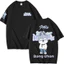 Áo thun GC1 cotton dày dành cho fan Stray Kids với thiết kế đặc trưng thành viên nhóm