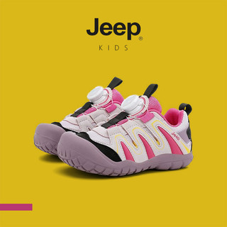 JEEP Giày Trẻ Em Lưới Trẻ Em Giày Thể Thao Xoay Nút Chống Trơn Trượt Chống Sốc Bé Trai Bé Gái Xuân Thu Học Sinh Chạy