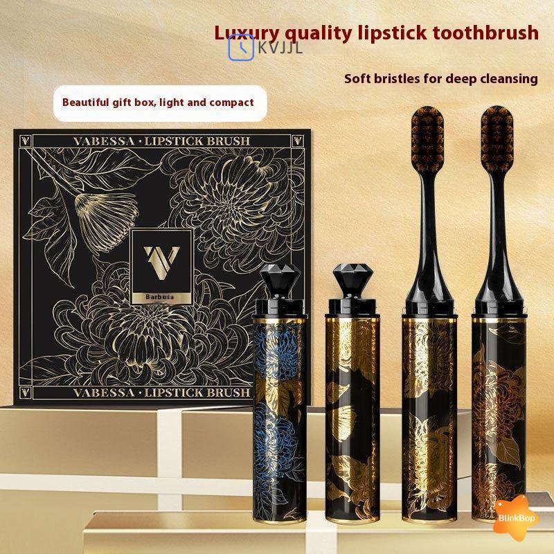 [KvJJL-t] 4 cái / hộp Bàn chải đánh răng làm sạch hiệu quả cao Lông siêu mềm Du lịch Bàn chải đánh răng làm sạch nhà di động mới
