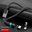 Cáp dữ liệu từ tính 360 độ, cáp sạc nhanh từ tính mạnh ba trong một