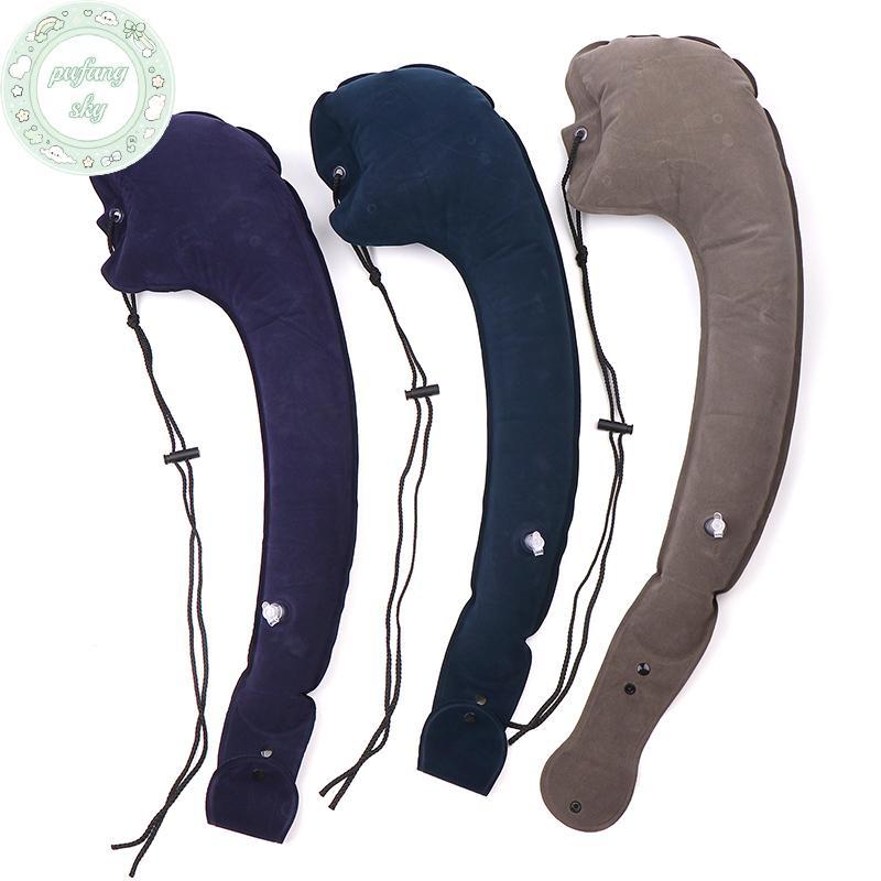 PUSKY PVC Gối Bơm Hơi Không Khí Di Động Tựa Đầu Chin Hỗ Trợ Đệm Dành Cho Du Lịch Còn Lại Ngủ Bên Ne Ngủ Gối VN