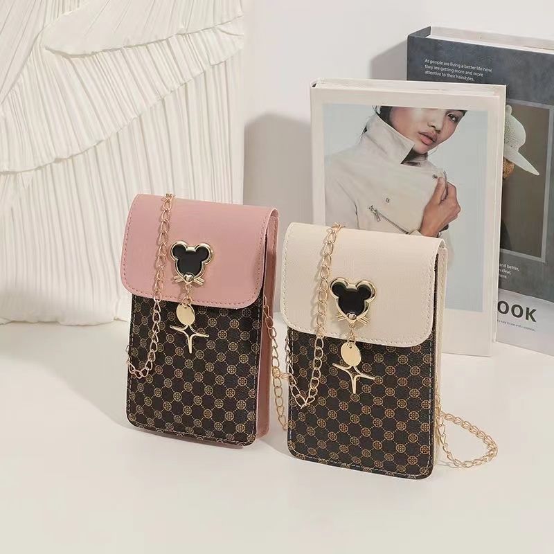 Dây Xích Túi Điện Thoại Di Động 2025 Phong Cách Mới Cao Cấp Phong Cách Phương Tây Mini Một Vai Messenger Túi Nhỏ Mùa Hè Nhẹ Nữ Túi