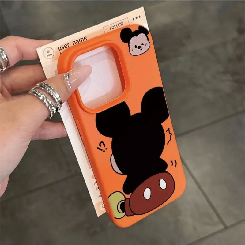 Ốp Mickey Mouse Mềm Dẻo Cho iPhone 11-16 Pro Max