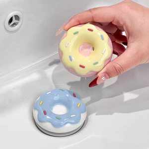 Donut Ceramic Bounce Core Drainer Chậu rửa loại đẩy phích cắm khử mùi