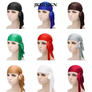 JKDESIGN Bandana Khăn Lụa Thoáng Khí, Thời Trang Có Thể Điều Chỉnh Phù Hợp Turban Hijab