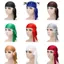 JKDESIGN Bandana Khăn Lụa Thoáng Khí, Thời Trang Có Thể Điều Chỉnh Phù Hợp Turban Hijab