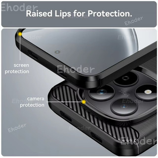 Vỏ Cao Su Silicon Cho Honor 500 Smart X6D 5G 2026 Vỏ Sợi Carbon Cho Honor500Smart 500Smart HonorX6D Vỏ Bảo Vệ TPU Mềm
