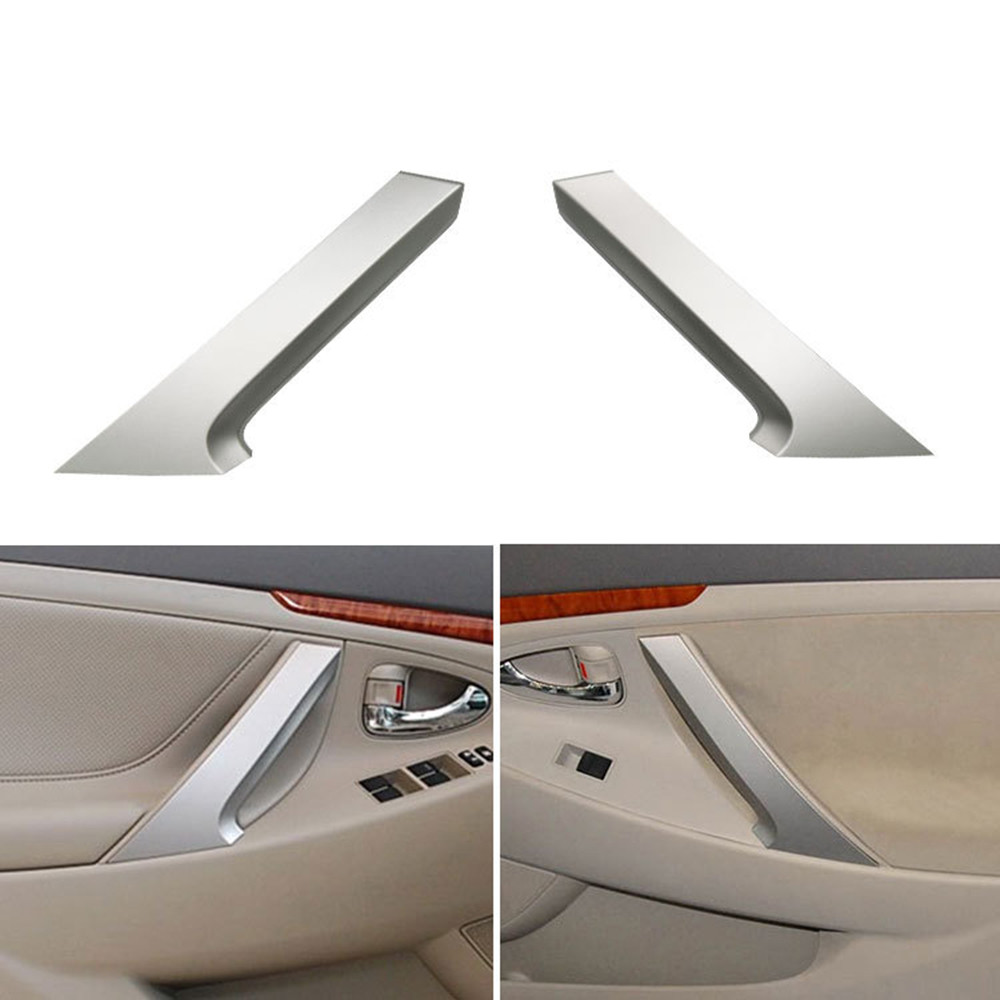 Vỏ bọc tay nắm cửa nội thất màu bạc tự động bền cho Toyota Camry 2006-2011