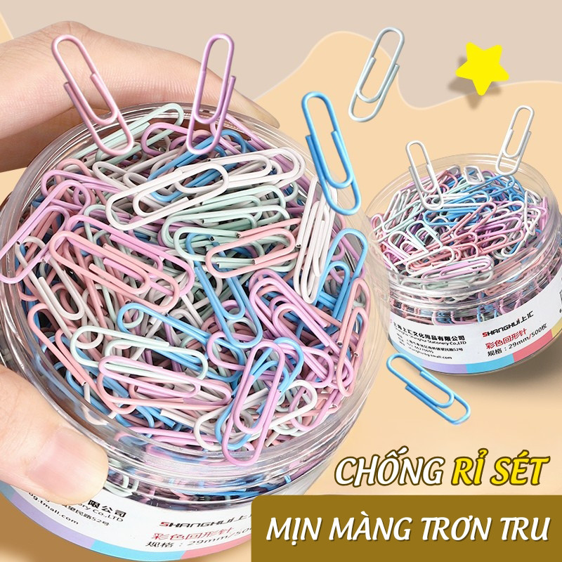 Ghim Kẹp Giấy Kim Loại 100/200 Cái - Ghim Kẹp Vòng Mini Đa Năng, Văn Phòng Phẩm Chất Lượng Cho Công Việc Hiệu Quả
