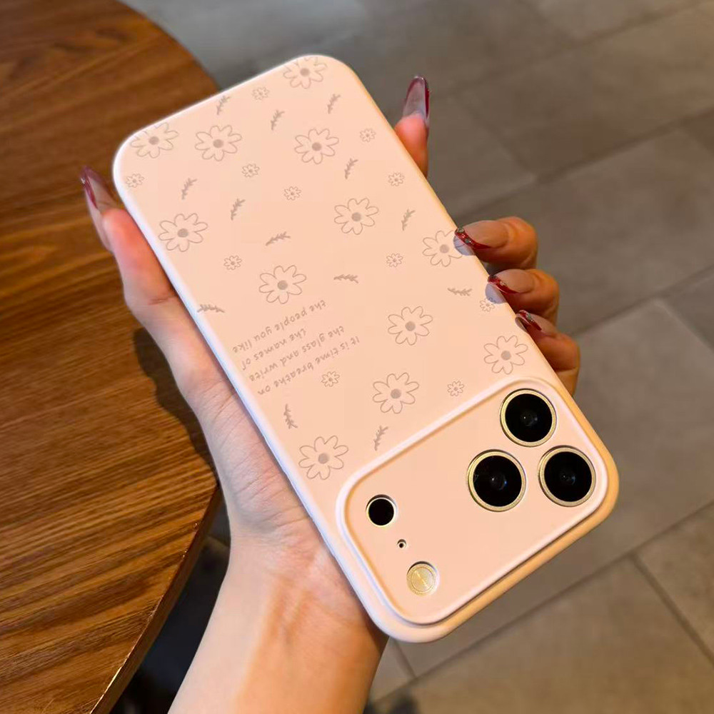 Ốp Điện Thoại Silicon Lỏng Hoa Cho iPhone 17 Pro Max 16 15 14 13 12 11 Vỏ Bảo Vệ Chống Sốc
