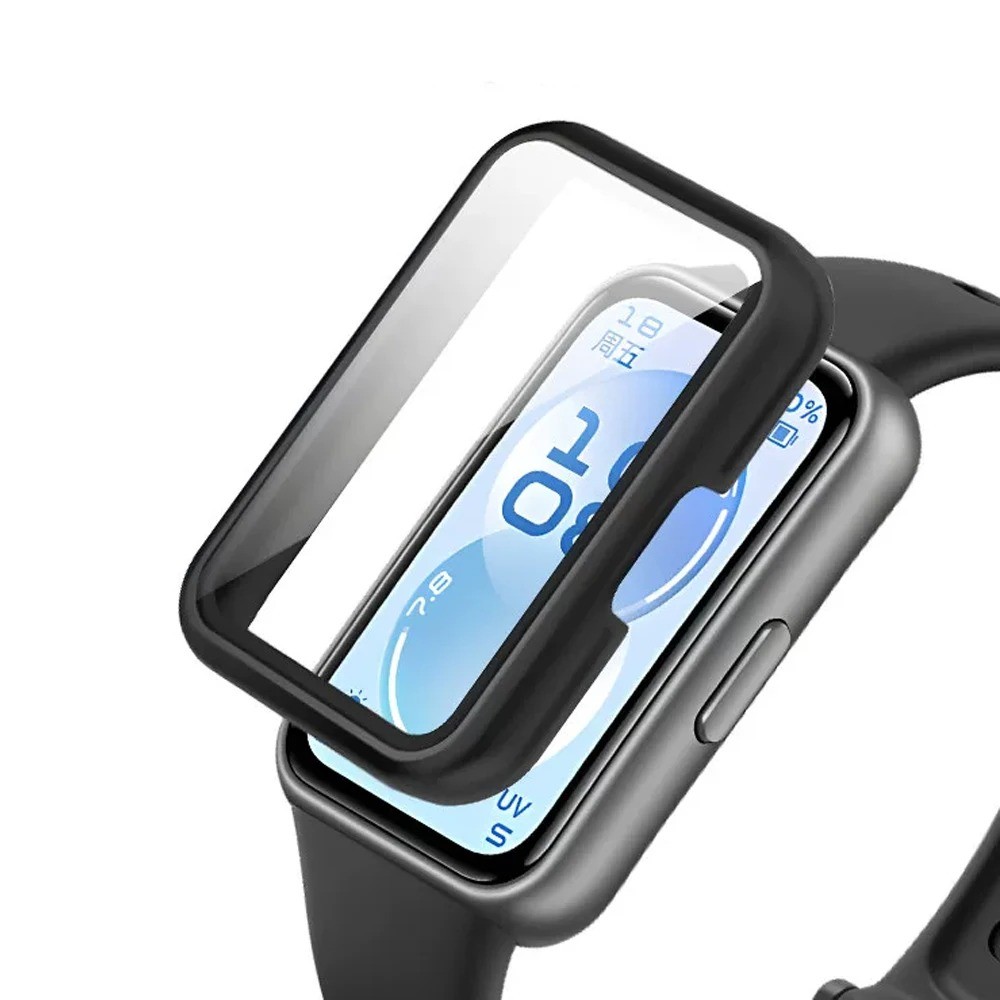 Ốp Lưng Cho Huawei Band 11 11Pro 10 9 8 Bảo Vệ Màn Hình Toàn Diện Cứng PC Ốp Lưng Kính Cường Lực Vỏ Đồng Hồ Bảo Vệ