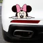 Dễ Thương Mickey Nhìn Trộm Thân Xe Miếng Dán Xe Hơi Nhãn Dán Độc Đáo Ngộ nghĩnh Bìa Miếng Dán Cơ Thể Mickey Miếng Dán