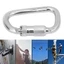 CATIYAHA 1 / 2 Kẹp Carabiner Thép, Khóa treo hình chữ D 40Cr Thép 45KN, Bạc bền bỉ Khóa tự động Carabiner Leo núi ngoài trời