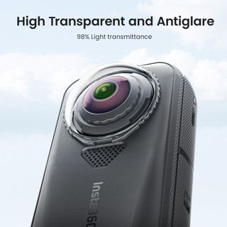 Dành cho Insta360 X4 Air, nắp ống kính có khóa bảo vệ, nắp ống kính bảo vệ ống kính thủy tinh có thể tháo rời, phụ kiện camera hành động