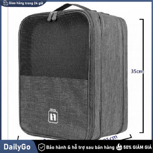 Túi giày 3 ngăn gắn vali du lịch chống thấm nước, Túi Giày, 3 Ngăn, Gắn Vali, Tiện Lợi / Tiện Dụng, Du Lịch