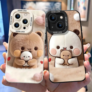 Ốp điện thoại cặp đôi sang trọng Yier Bubu cho iPhone 17 / 16 / 15 / 14 / 13 / MINI / 12 / 11 / Pro MAX / X / XS / XR / 7 / 8 / 6 Vỏ bảo vệ toàn diện bằng silicon lỏng chống sốc và chống rơi