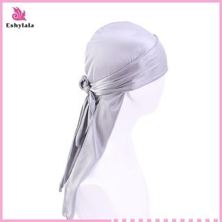 Mũ lưỡi trai Satin Doo Rag Turban Biker Headwrap Hip Hop [MỚI]
