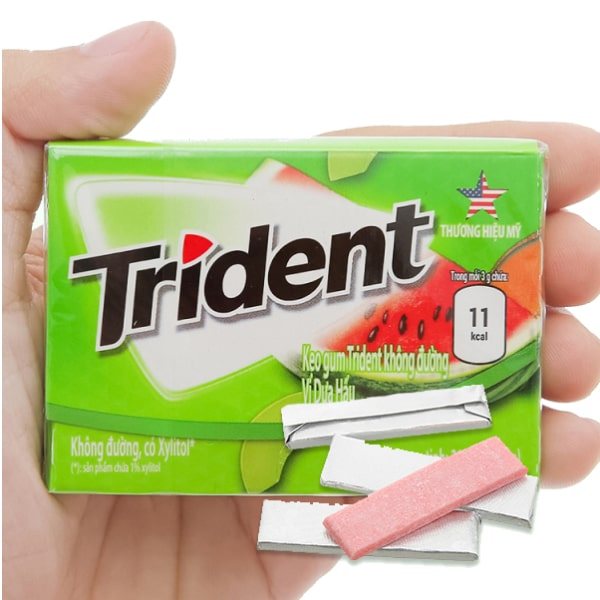 Kẹo Cao Su Trident Không Đường Đủ Vị 50.4g (28 Tép) Hương Vị Tươi Mát, Thơm Miệng Dài Lâu