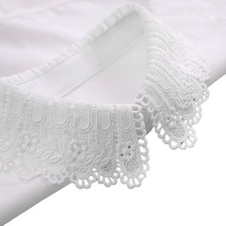Còn hàng - Khăn Choàng Ren Thời Trang THEHOMECO, Cổ Áo Tháo Rời Màu Trắng Đen, Phù Hợp Với Nữ Và Bé Gái