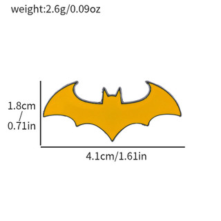 5 Cái / bộ Siêu Anh Hùng Nhân Vật Phim Kim Loại Huy Hiệu Batman Dơi Biểu Tượng Hợp Kim Trâm Trang Trí Pin