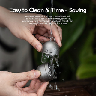 Boundless Voyage Tea Strainer Infusers Tea Ball với chuỗi mở rộng và móc cho trà rời Ti3207A