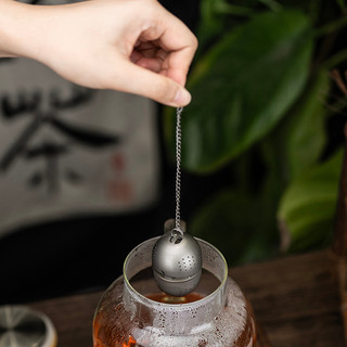 Boundless Voyage Tea Strainer Infusers Tea Ball với chuỗi mở rộng và móc cho trà rời Ti3207A