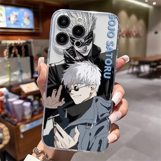 Ốp Điện Thoại Anime Jujutsu Kaisen Cho OPPO A3 A5 A6 Pro A6X A60 A3S A37 A78 A79 A98 A3X A12 A7 A9 A17 A35 A15 A15S A16S A38 A18 Chống Sốc Gojo Satoru Itadori Yuji Cover