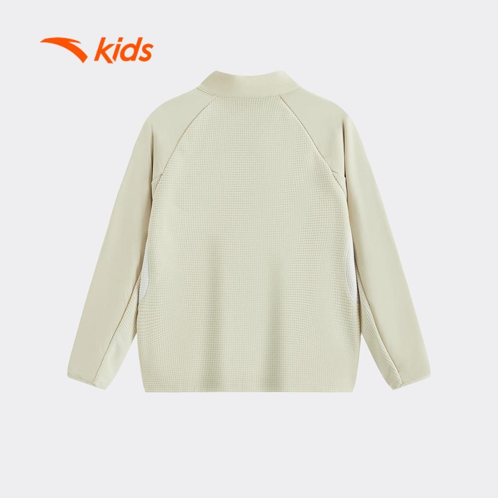 ANTA Kids Áo Dài Tay Thể Thao Bé Trai Cổ Đứng, Giữ Ấm T526A6701B