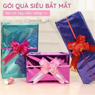 Nơ rút gói quà Combo 30 dây nơ trang trí Tết và sự kiện, dùng cho quà tặng, giỏ quà thêm phần trang trọng