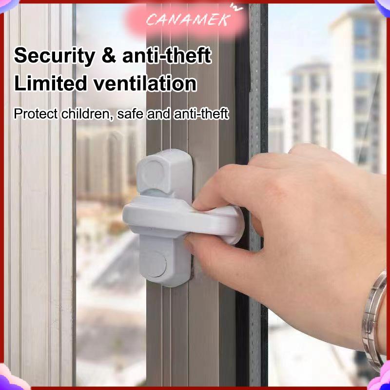 CANAMEK 2 / 3 / 5 Cái T-los Nhựa Upvc An Toàn Cho Trẻ Em Cửa Sổ Cửa Sash Lo Cần An Toàn Tay Cầm Quét Chốt Ban Công Lo CSF