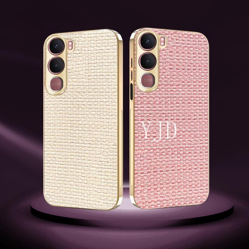 Ốp YJD Cho Vivo Y31 Y21d Giỏ Phong Cách Nữ Dệt Khung Mạ Điện Chống Rơi Vỏ Điện Thoại