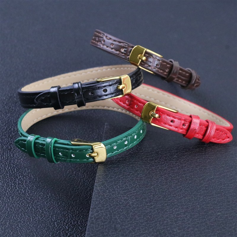 Kích Thước Nhỏ Vòng Đơn NATO Dây Đeo Đồng Hồ 8 Mm 10 Mm Một Vòng Dây Đeo Đồng Hồ Cho Nữ Nữ Kích Thước Cô Gái Trang Sức Đồng Hồ Vòng Tay Aligator Hoa Văn Tre