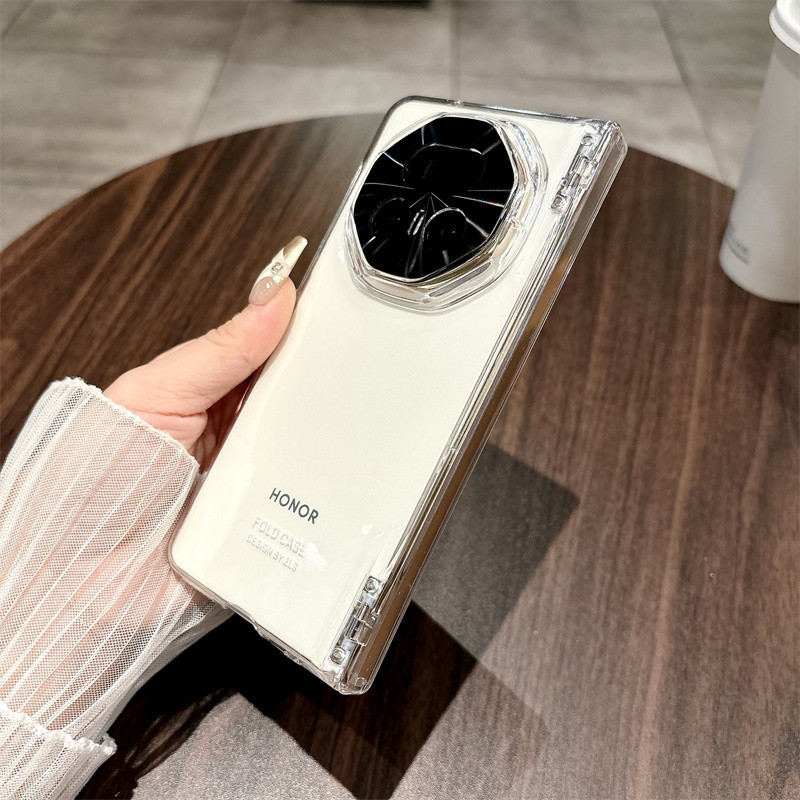 Micro-matte Feel Spring Bản Lề Case Funda Cho Honor Magic V5 V 5 Vỏ Phim Bảo Vệ Kính