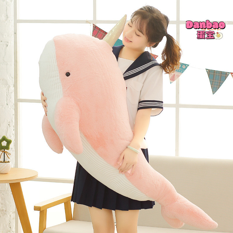 [DANBAO] Happy Lớn Kỳ Lân Cá Voi Sang Trọng Đồ Chơi Gối Cá Voi Dễ Thương Búp Bê Ngủ Chất Liệu Mềm Quà Tặng Cho Trẻ Em Quà Tặng Sinh Nhật DANBAO Đồ Chơi