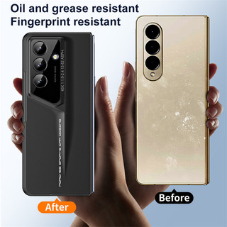 Dành Cho Samsung Galaxy Z Fold 7 Gấp 6 Gấp 5 4 Ốp Lưng Siêu Mỏng Thân Thiện Với Da Mờ Có Phim Cường Lực Tùy Chọn Khe Cắm Bút Cảm Ứng Gấp Bao Da