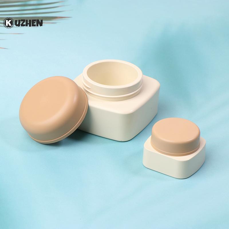 KUZHEN 5 / 20g Nhựa Trống Móng Tay Nghệ Thuật Mỹ Phẩm Hộp Đựng Vuông Lọ Mặt Kem Nồi Gel Móng Tay Hộp Bột Trang Điểm Kem Dưỡng Da Dụng Cụ Paaging HOT