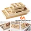 Khay trưng bày trang sức CHEESELY, Hộp đựng đồ trang sức nhiều lưới bằng gỗ, Hộp đựng bông tai có thể xếp chồng lên nhau bền bỉ để lưu trữ vòng tay Nhẫn đá quý Bông tai và các đồ trang sức khác
