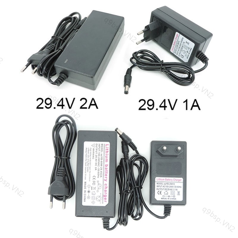 Bộ chuyển đổi nguồn AC sang DC Bộ sạc 29.4V 1A 2A 24 / 25.2 / 25.9V ...