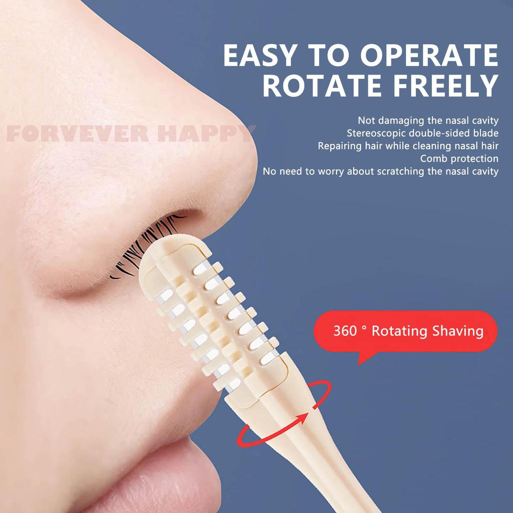 2 / 4 Dụng cụ cắt tóc mũi 2 trong 1 Công cụ tẩy tóc Nostril Thích hợp cho cả nam và nữ