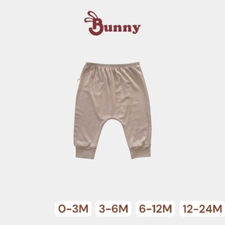 (0-24M) Combo 3 quần đáp đáy măc tã Bunnybaby chất thun lụa mềm siêu co giãn.