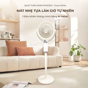 Quạt Tuần Hoàn Không Khí Paveden PCF-18RHW - Điều Khiển Giọng Nói - Bảo hành chính hãng 12 tháng