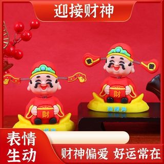 Thần Tài Đồ Trang Trí Xe Hơi Dễ Thương Phong Cách Mới Xe Hoạt Hình Tiền Xe Ô Tô Bảng Điều Khiển Trung Tâm Trang Trí Hình QB3I
