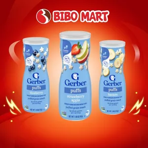 Bánh Ăn Dặm Gerber Puffs Nhiều Vị Hỗ Trợ Phát Triển Toàn Diện Cho Bé Trên 8 Tháng - Bibo Mart