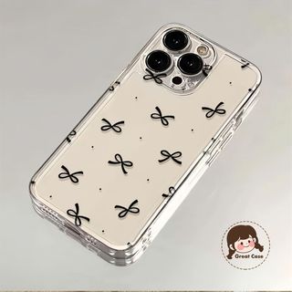 Ốp Điện Thoại Nơ Thanh Lịch Cho Honor 500 400 200 Pro Lite Smart 300 Ultra 100 90 70 60 Pro Lite Smart 80 GT SE 9i 8S 5G Vỏ Chấm Dễ Thương Trong Suốt Vỏ Mềm Chống Sốc