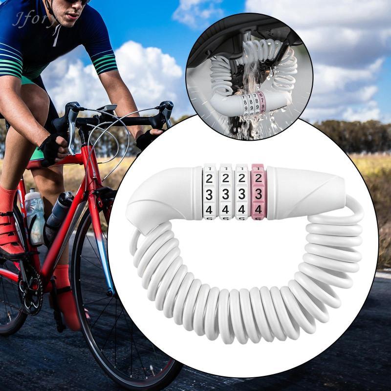 Khóa cáp xe đạp chống trộm Jfory Dễ sử dụng Kết hợp Khóa dây an ninh di động cho xe đạp đường núi