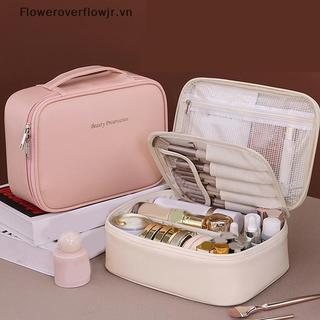 Túi đựng mỹ phẩm đa năng dung tích lớn di động FJR với kho đựng đồ trang điểm chia nhỏ tự do HOT