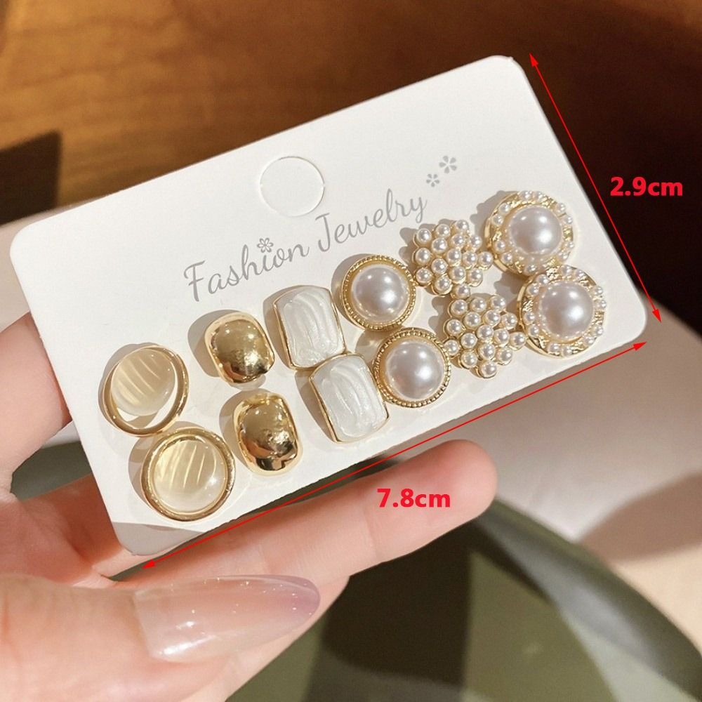 Bông tai SAIA nhỏ vuông tròn, phù hợp trang sức thời trang hàng ngày
