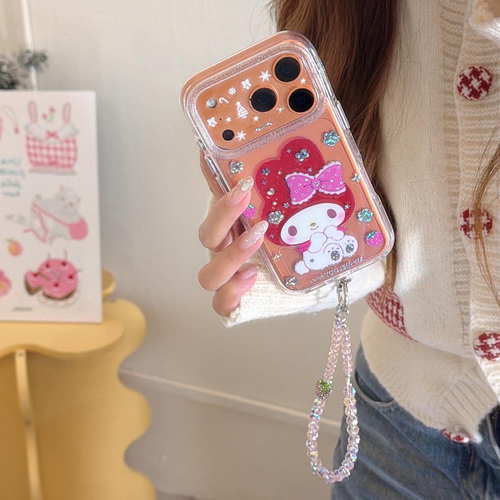 Ốp Lưng Cứng Trong Suốt Tương Thích Với iPhone 13 14 14Pro 14ProMax 15 15Pro 15ProMax 16 16Pro 16ProMax 17 17Pro 17ProMax Ốp Họa Tiết Cô Gái Đáng Yêu Dâu